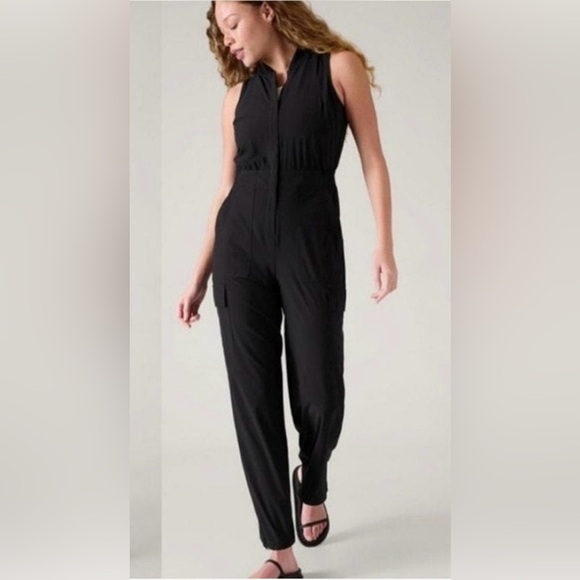Athleta Pants - Athleta Black Utility Jumpsuit. NWOT